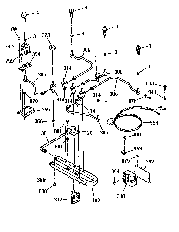 Burner section