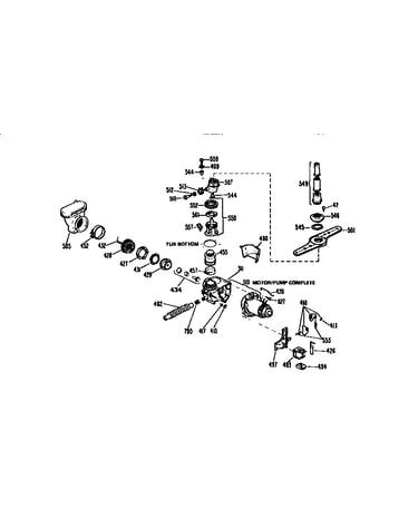 Motor pump mechanism