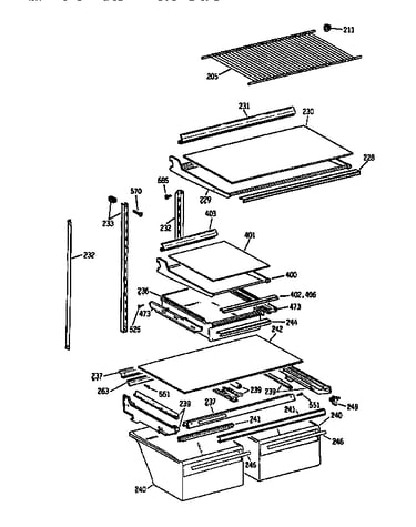 Shelf parts