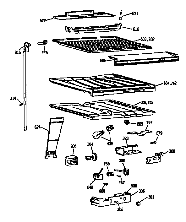 COMPARTMENT SEPARATOR PARTS