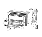 GE TBX18DIXBRWW freezer door diagram