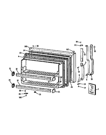 Freezer door