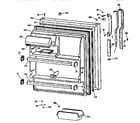 GE TBX18DIXBRWW fresh food door diagram