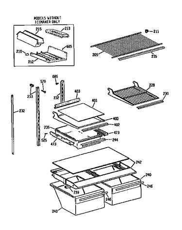 Shelf parts