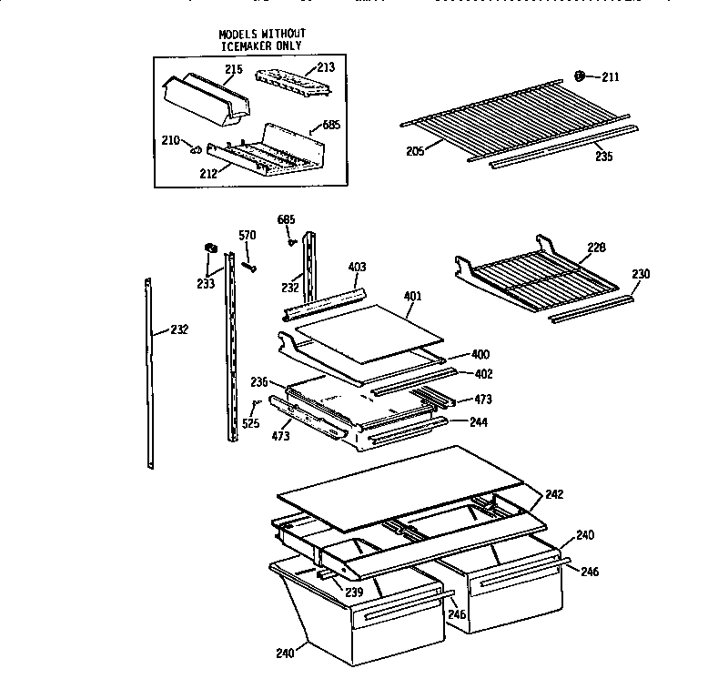 Shelf parts