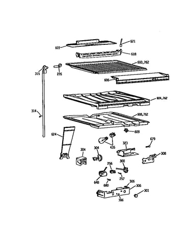 Compartment separator parts