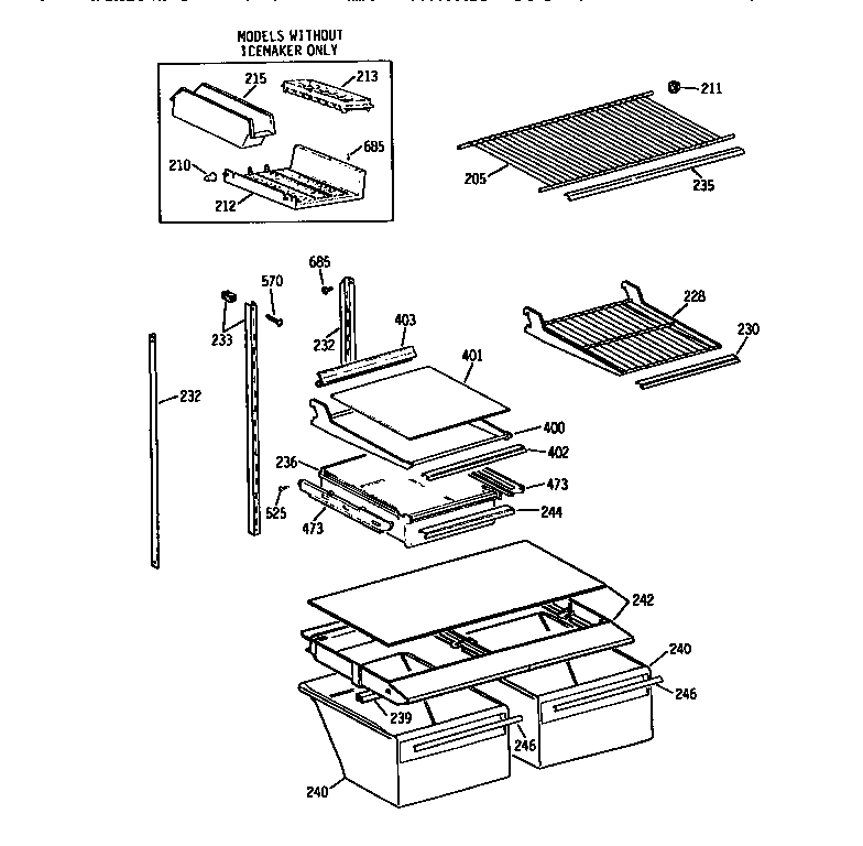 Shelf parts
