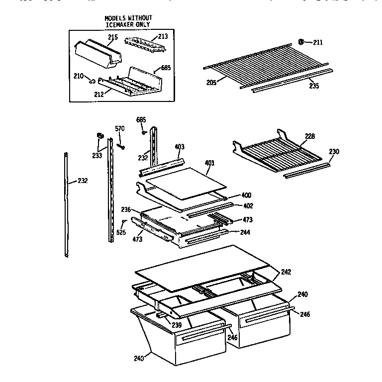Shelf parts