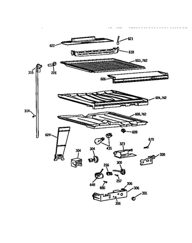 Compartment separator parts