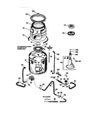 Tub, basket and agitator