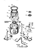 Tub, basket and agitator
