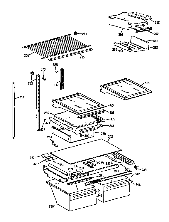 Shelf asm
