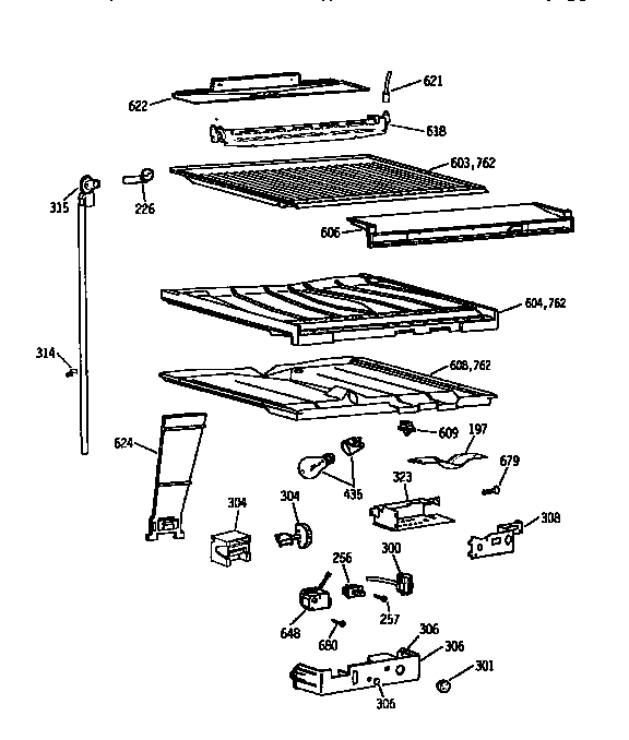 Compartment separator asm