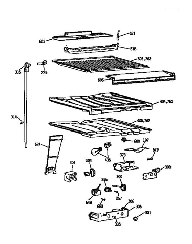 Compartment separator asm