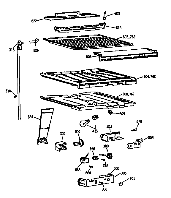 Compartment separator asm