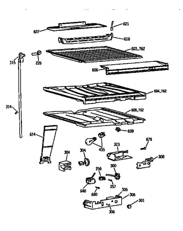 Compartment separator asm