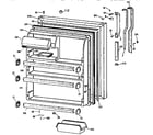 GE TBX21N1XDRAA fresh food door diagram