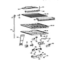 GE TBX21NIXDRAA compartment and separator asm diagram