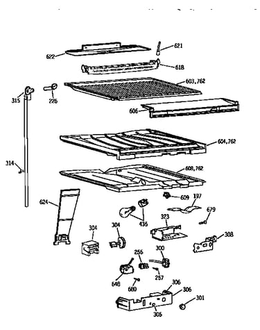 Compartment and separator asm
