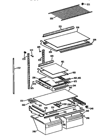Shelf parts