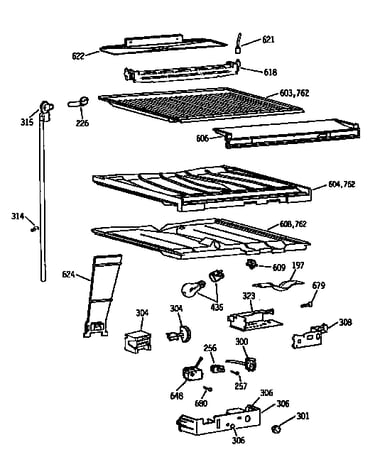 Compartment separator parts