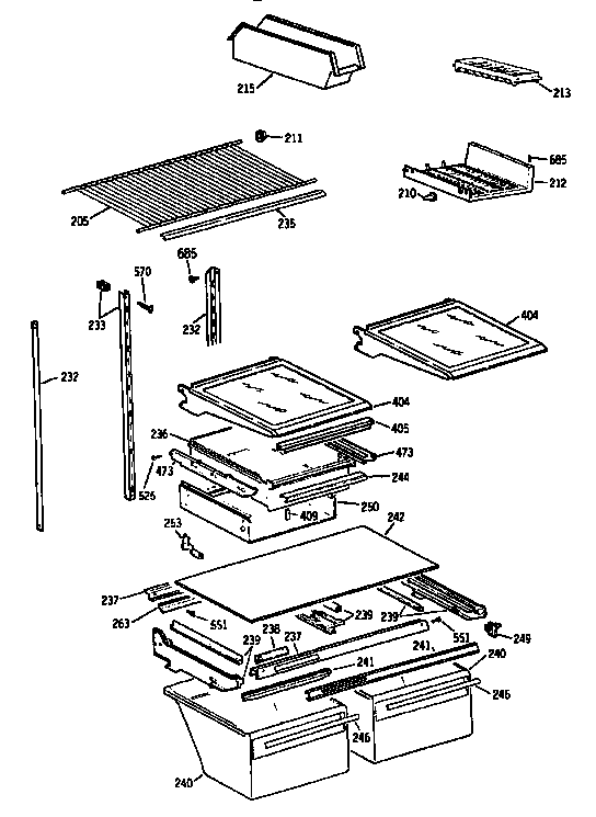 Shelf parts