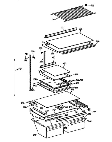 Shelf parts