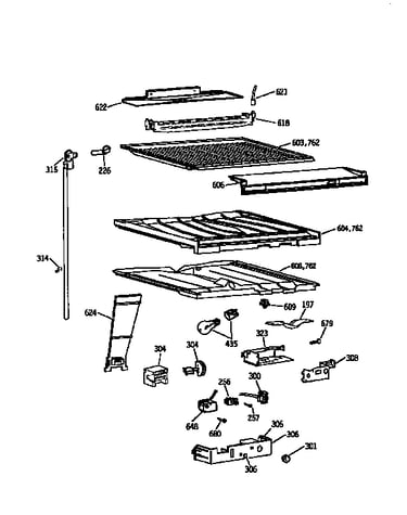Compartment separator parts