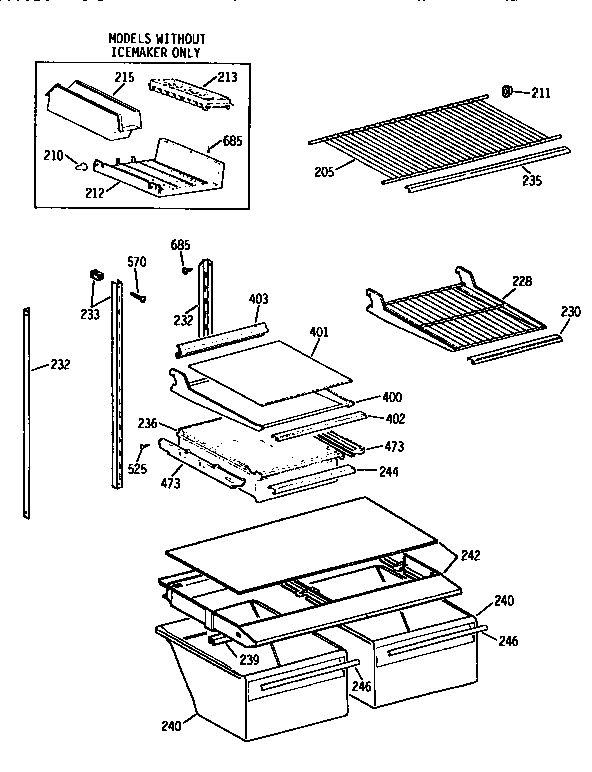 Shelf parts