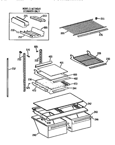 Shelf parts
