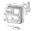 GE TBX18DIXERWW fresh food door diagram