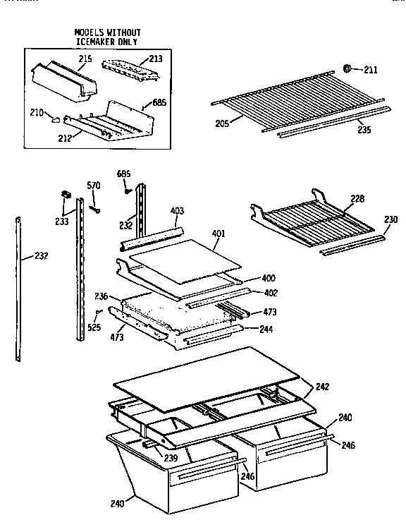 Shelf parts