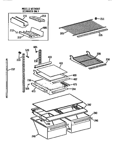 Shelf parts