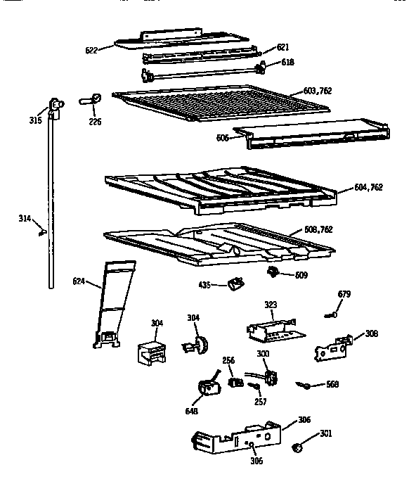 Compartment separator asm