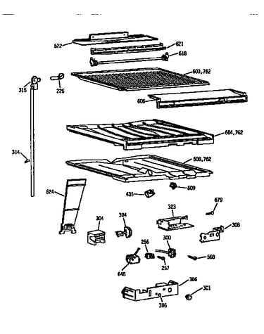 Compartment separator asm