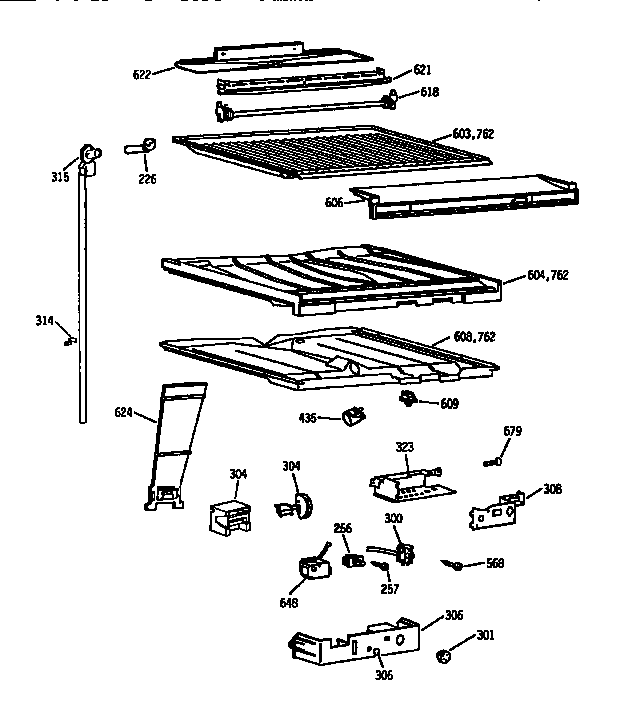 Compartment separator asm