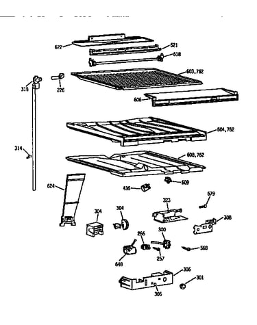 Compartment separator asm