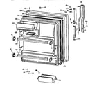 GE TBX18DISARWH fresh food door diagram