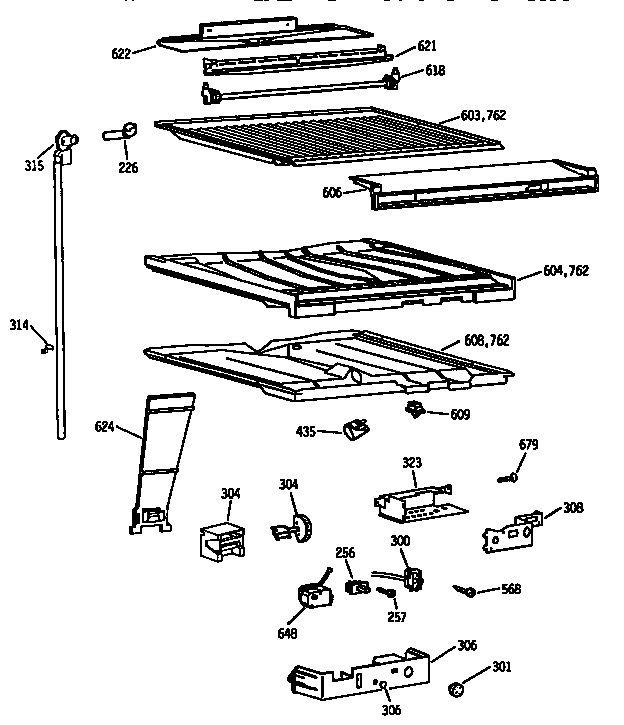 Compartment separator asm.