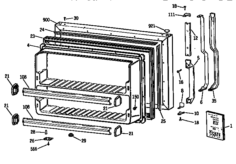 FREEZER DOOR