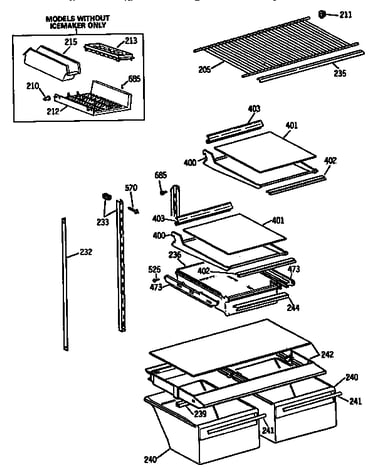 Shelf parts