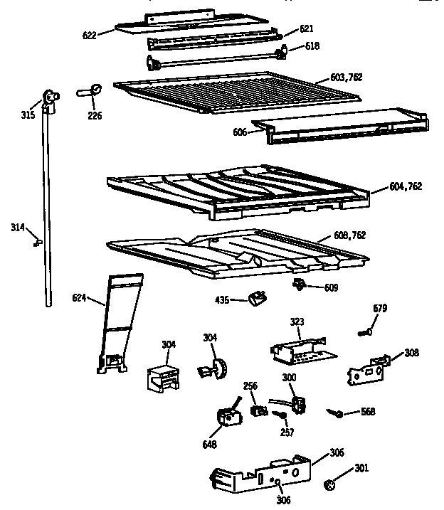 COMPARTMENT SEPARATOR PARTS