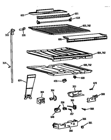 Compartment separator parts