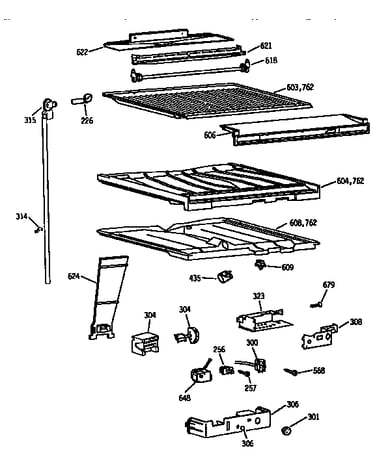 Compartment separator parts