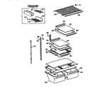 GE TBX18JISARAD shelf parts diagram