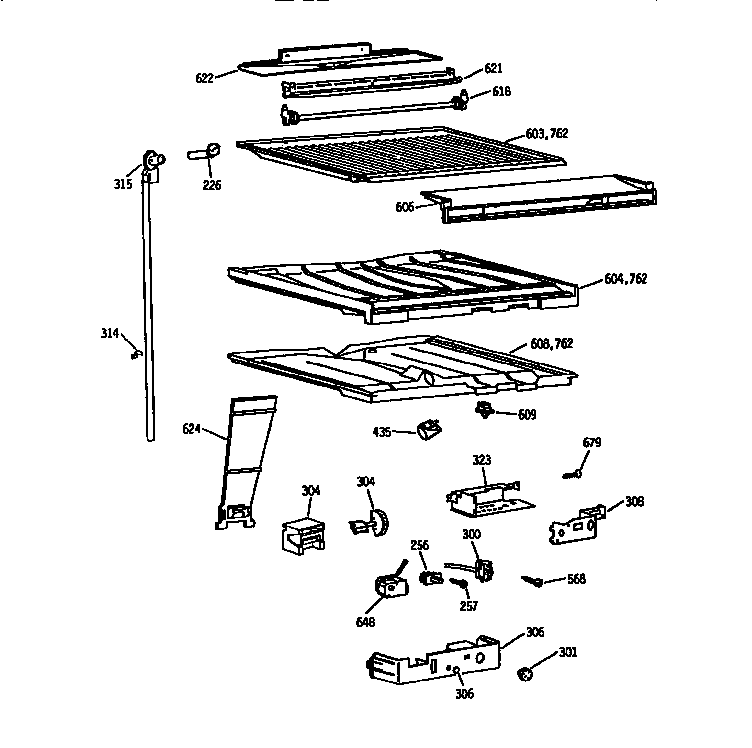 COMPARTMENT SEPARATOR PARTS