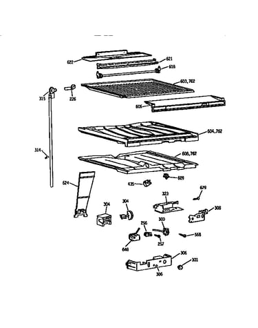 Compartment separator parts