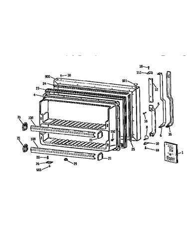 Freezer door