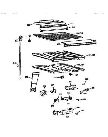 Compartment separator parts