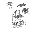 GE TBX18DASARAD shelf assembly diagram